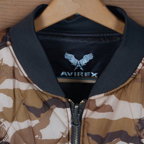 Avirex MA-1 Reversible Camo Bomber Jacket - Men's LG - Picture 12 of 12